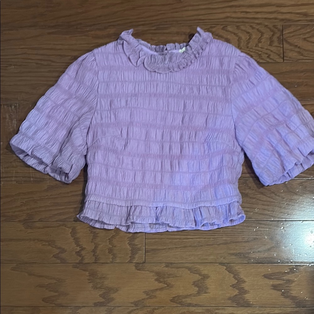 Purple Ruffled Top - Picture 2 of 2